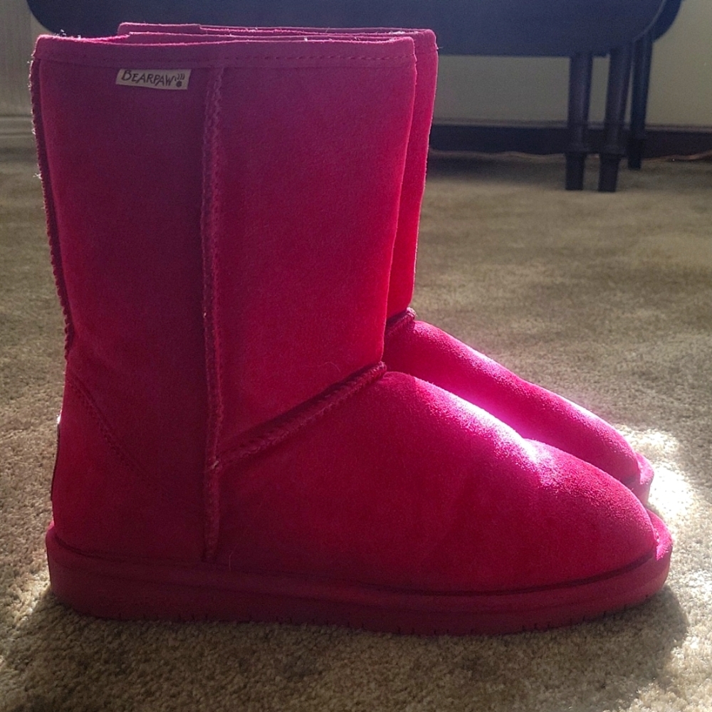 Magenta Bearpaw Boots